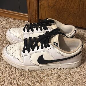 Nike Black and White Low-Top Sneakers